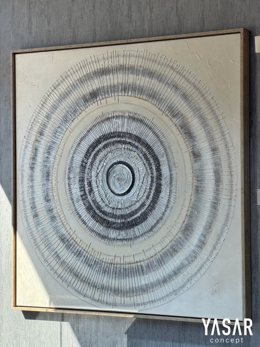 Circlenne Dokulu Tablo 100x100 Cm