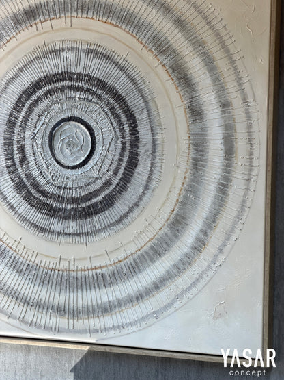 Circlenne Dokulu Tablo 100x100 Cm