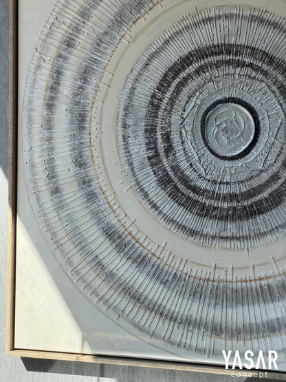 Circlenne Dokulu Tablo 100x100 Cm