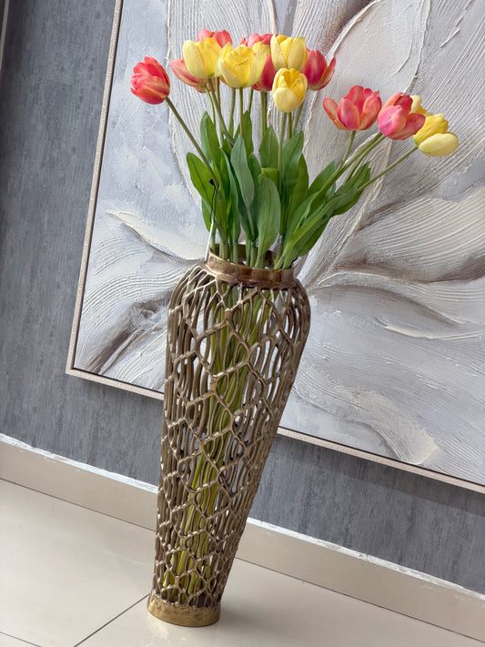 Raffero Metal Yer Vazosu Küçük Boy