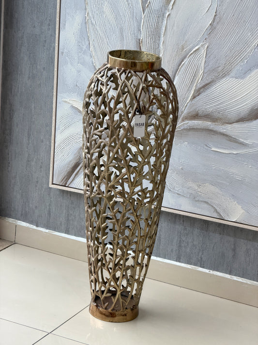 Vintoro Metal Yer Vazosu Büyük Boy