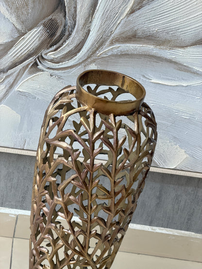 Vintoro Metal Yer Vazosu 25x66 Cm