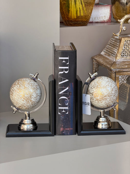 Orluna Dünya Küreli Kitap Tutucu