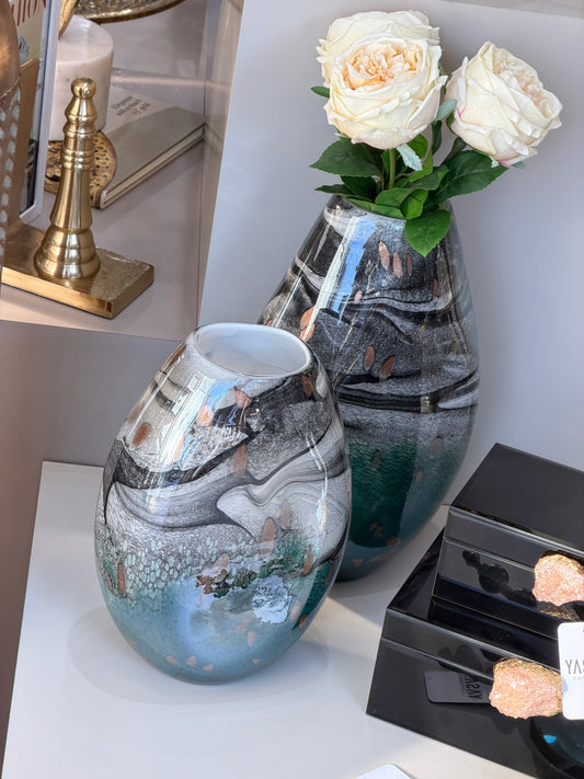 Azurine Cam Vazo Set