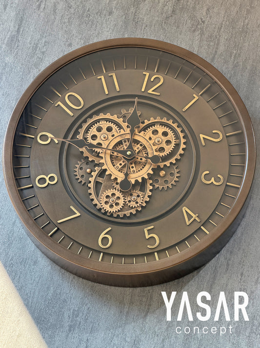 Gearithor Metal Çarklı Duvar Saati 46 Cm