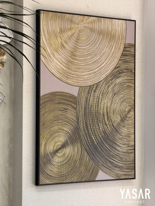 Cielora Dokulu Deri Tablo 70x100 Cm