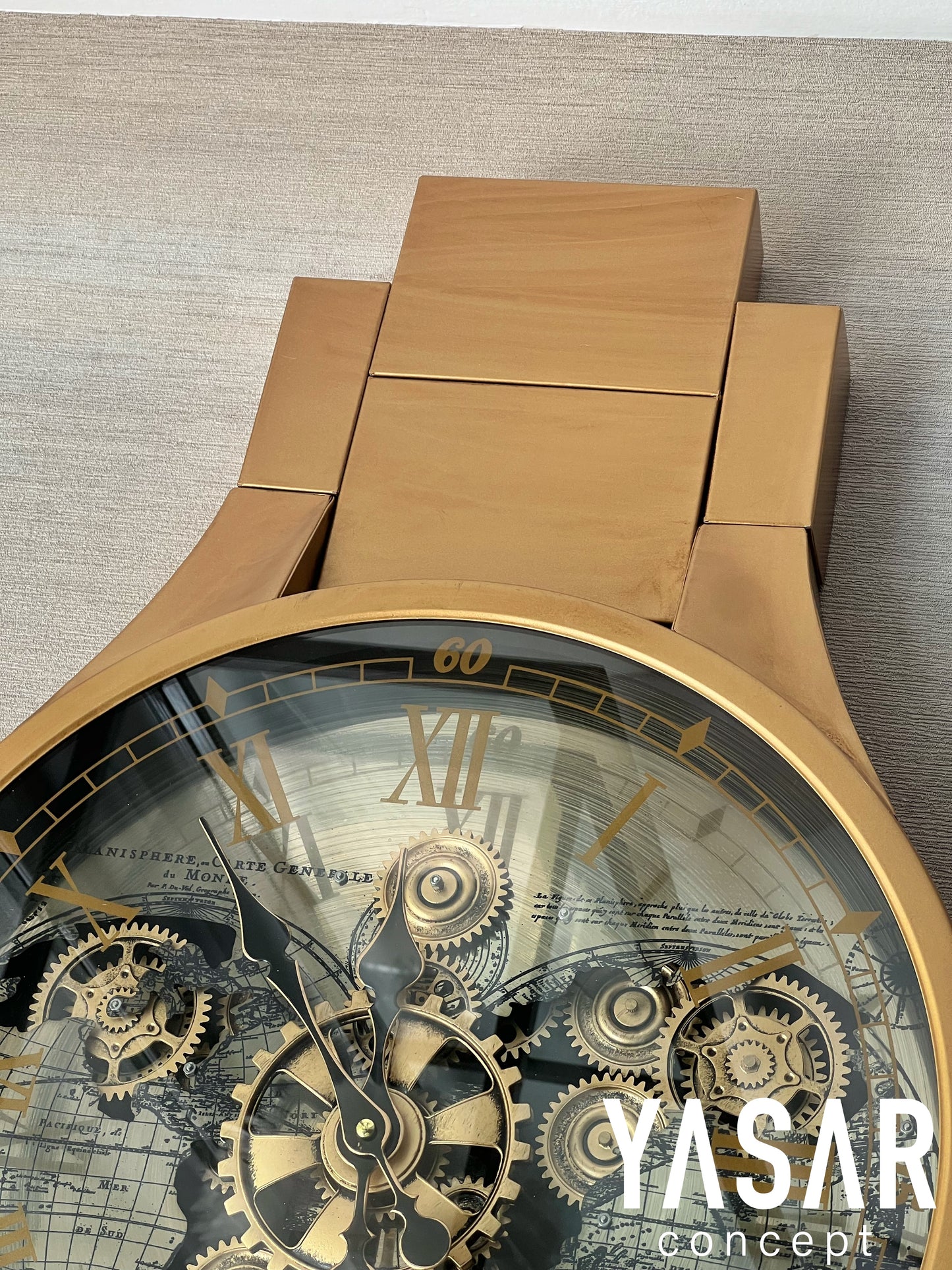 Chronoband Metal Çarklı Duvar Saati 50x80 Cm