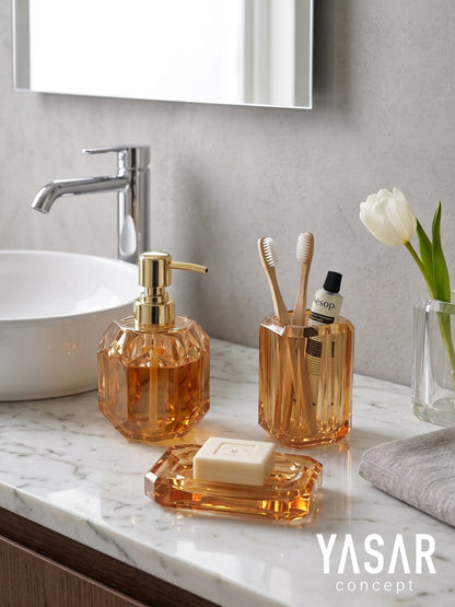 Clarion Akrilik Banyo Seti Amber