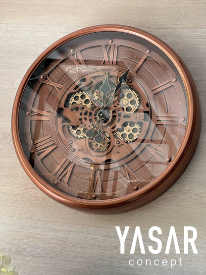 Cogrose Metal Çarklı Duvar Saati 60 Cm