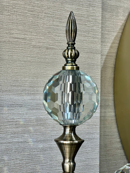 Triora Metal Cam Küreli Dekoratif Obje Set