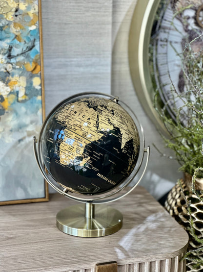 Orvella Metal Dünya Küre 24x28 Cm