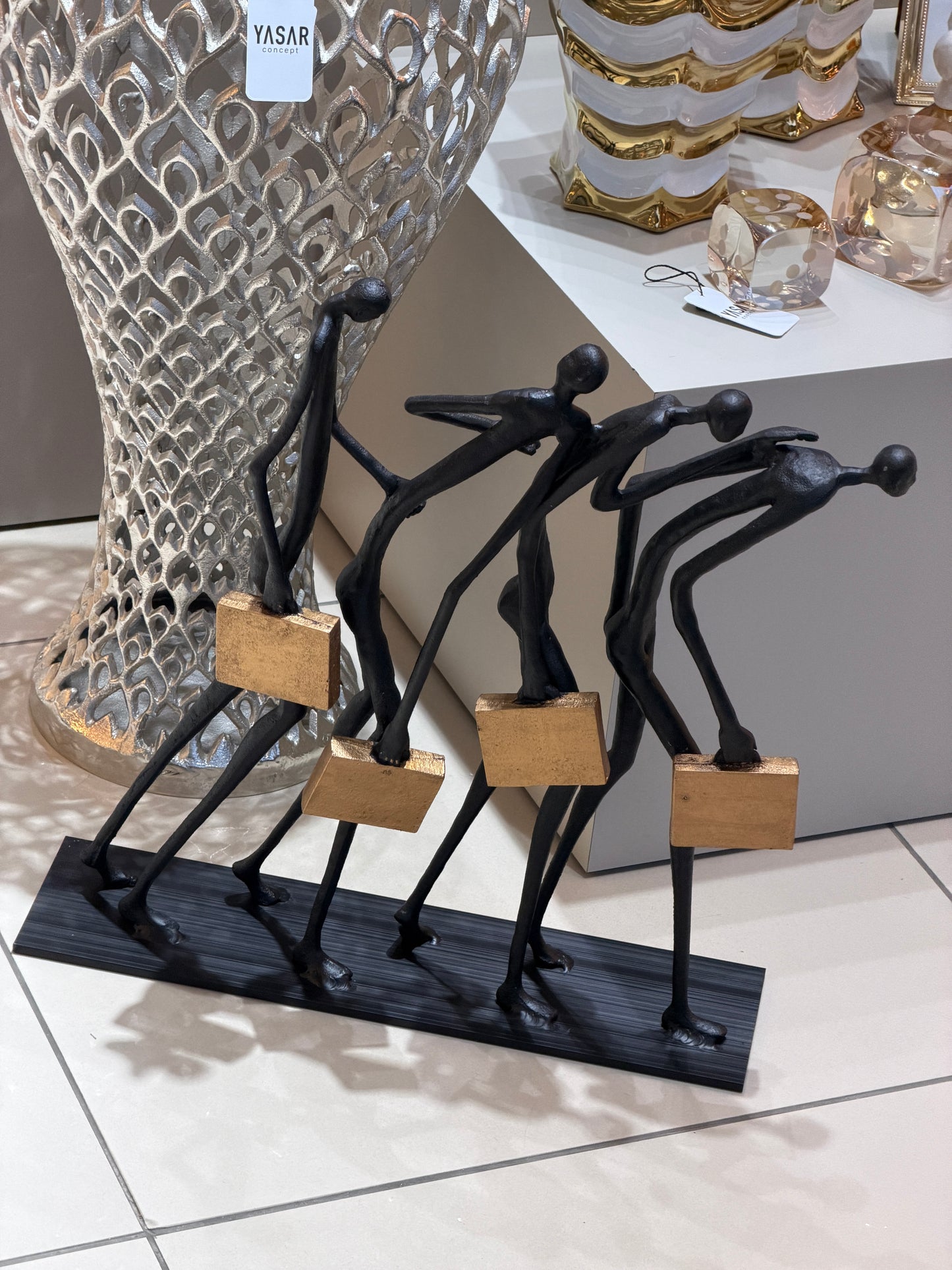 Motiva Metal Soyut İnsan Figürleri 45x50 Cm