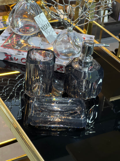 Clarion Akrilik Banyo Seti Füme