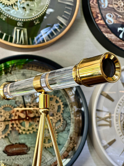 Cristaliscope Metal Kristal Dekoratif Dürbün Obje