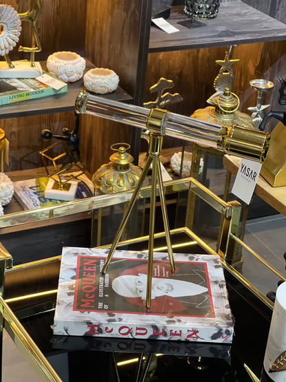 Cristaliscope Metal Kristal Dekoratif Dürbün Obje