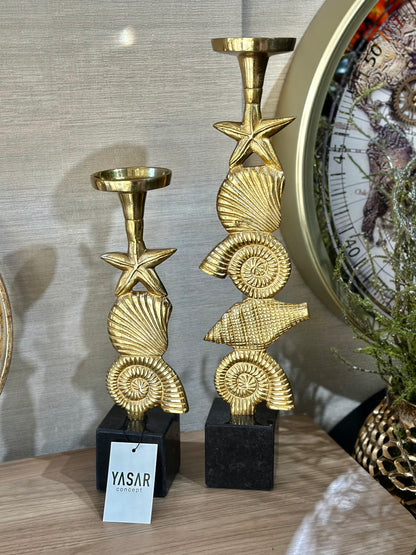 2'Li Mariluna Metal Mumluk Gold