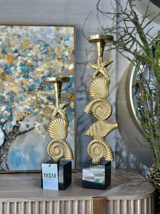 2'Li Mariluna Metal Mumluk Gold