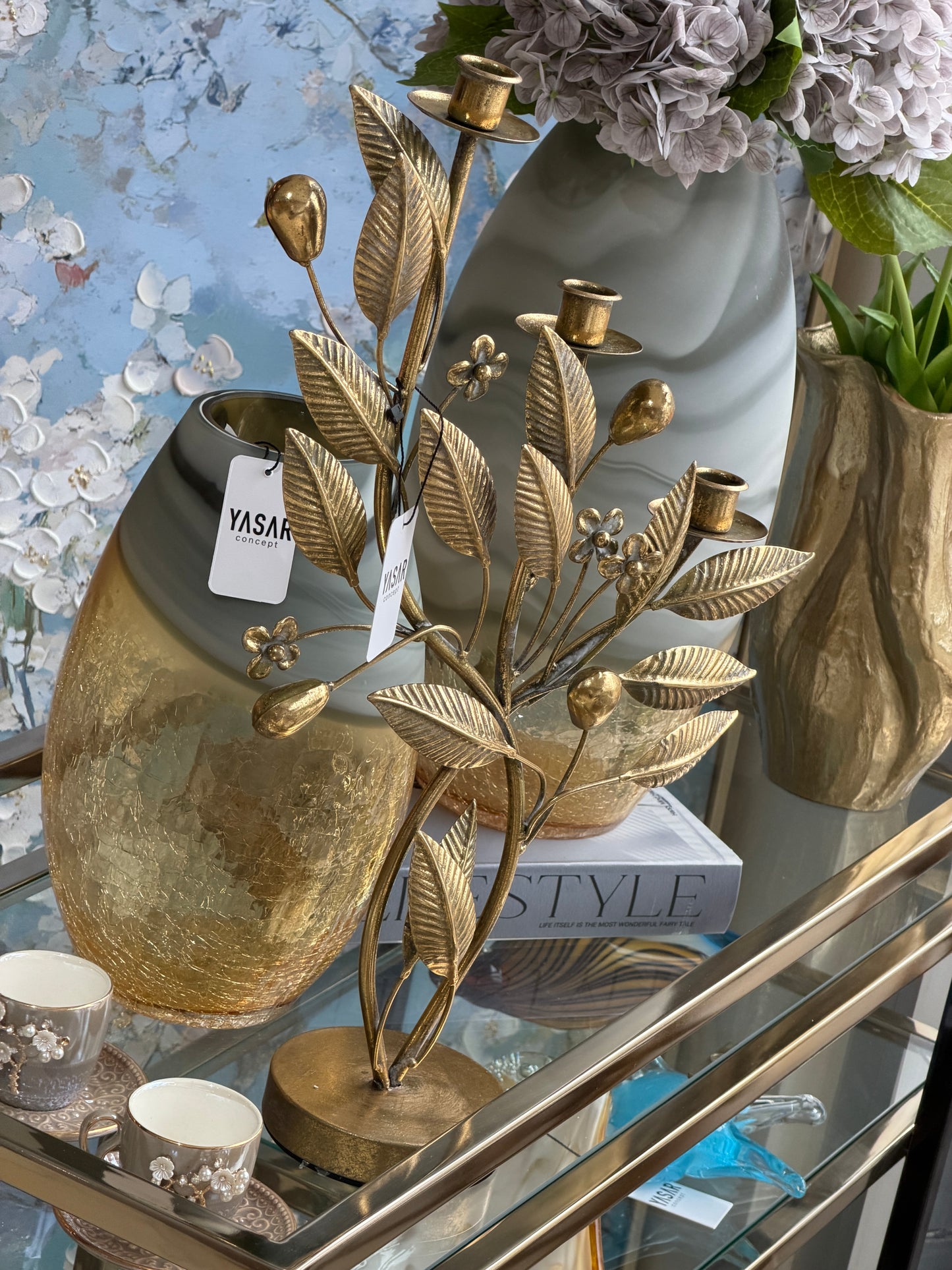 Virelle Metal Mumluk 36x54 Cm