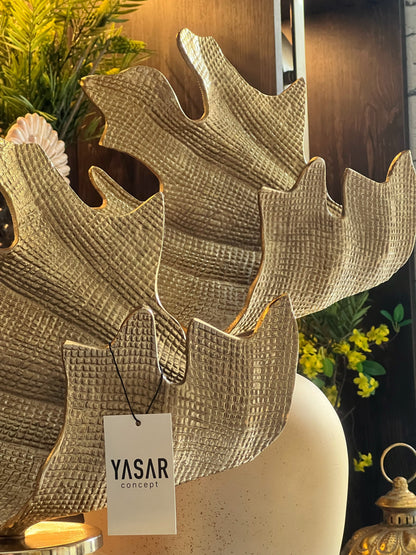 Gigantheia Kahve Krem Dekoratif Kapaklı Mega Cam Vazo