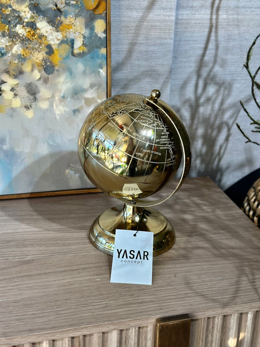 Ferroterra Dünya Küre 12x23 Cm Gold