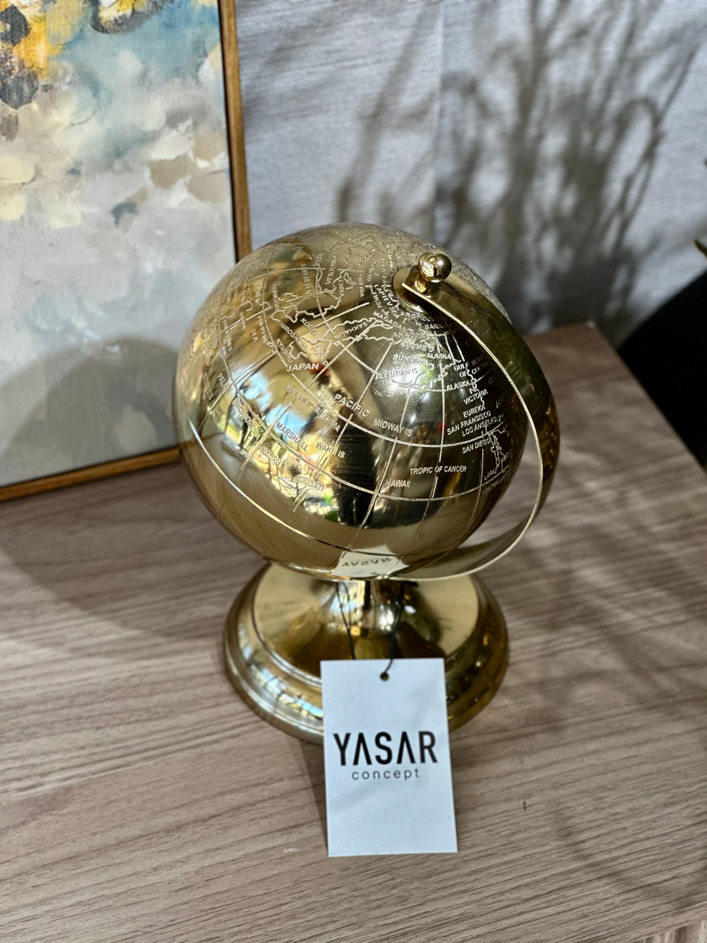 Ferroterra Dünya Küre 12x23 Cm Gold