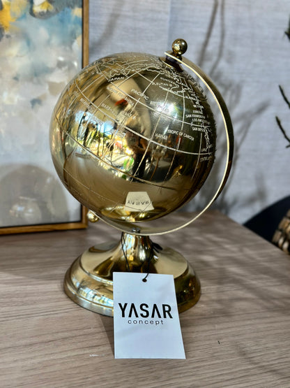 Ferroterra Dünya Küre 12x23 Cm Gold