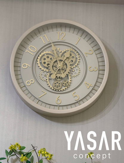 Frostellum Metal Çarklı Duvar Saati 46 Cm