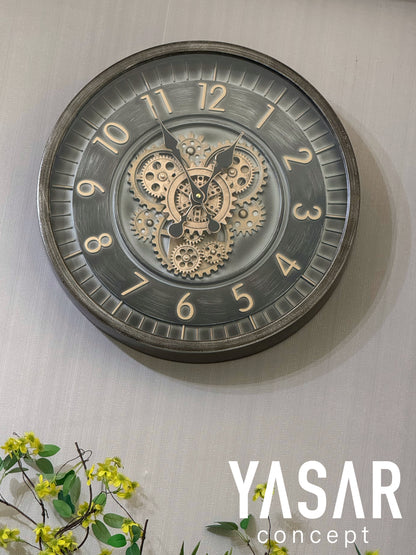 Coglume Metal Çarklı Duvar Saati 46 Cm