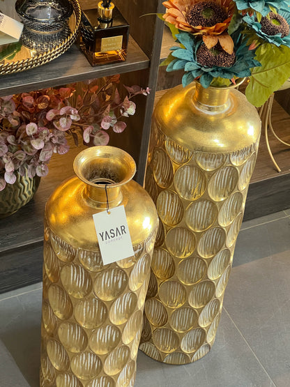 Lustrion Metal Yer Vazosu Set