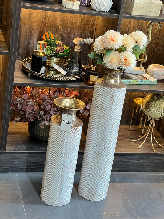 Valiron Metal Yer Vazosu Set