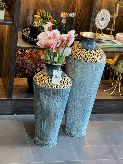 Orvelle Metal Yer Vazosu Set