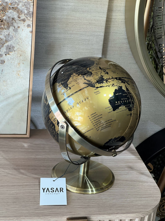 Novaterra Metal Dünya Küre 13x28 Cm