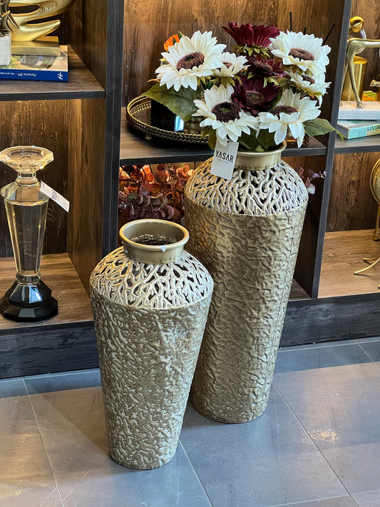 Armetta Metal Yer Vazosu Set