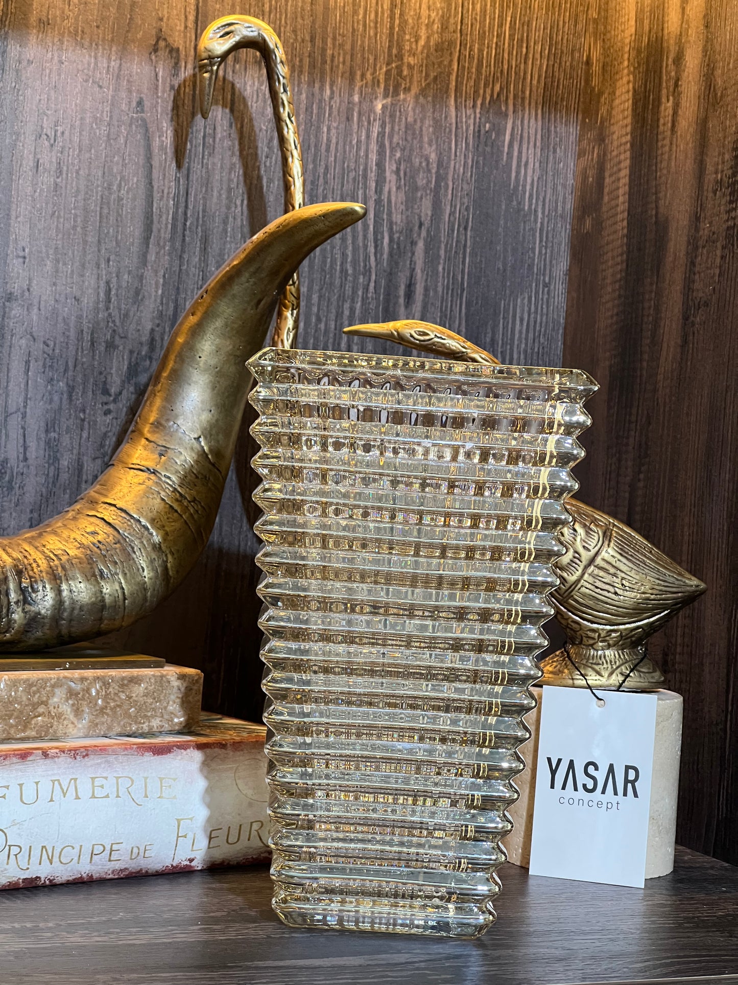 Baccara Cam Vazo  Amber