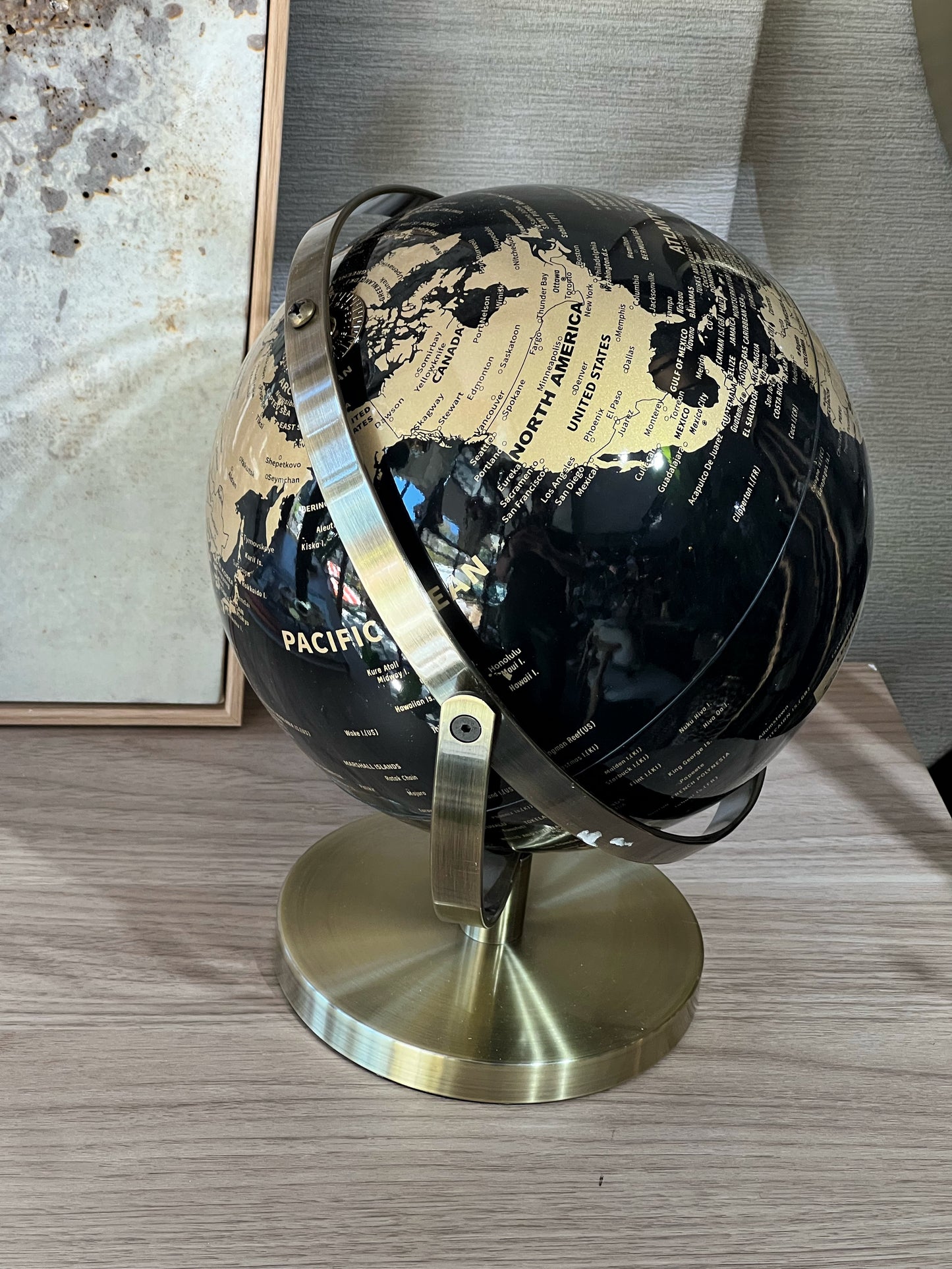 Orvella Metal Dünya Küre 24x28 Cm