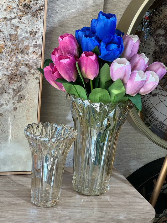 Vassela Cam Vazo Amber Set