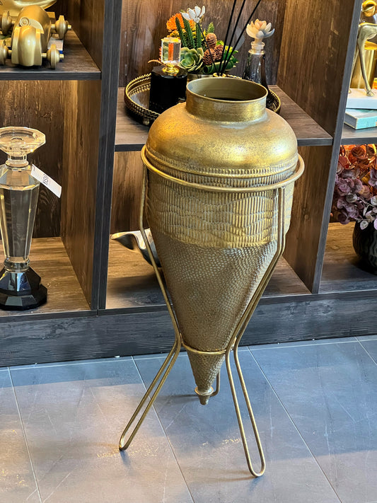 Lumeris Metal Yer Vazosu 27x78 Cm