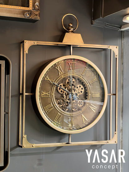 Cogravity Metal Çarklı Duvar Saati 60x80 Cm