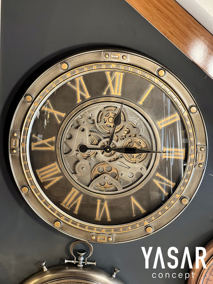 Norwood Metal Çarklı Duvar Saati 66 Cm