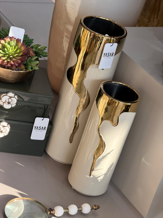 Fluoria Porselen Vazo Set