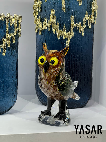 Crystowl Cam Dekoratif Obje