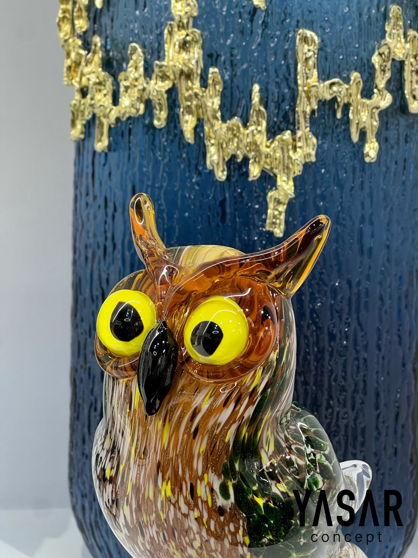 Crystowl Cam Dekoratif Obje