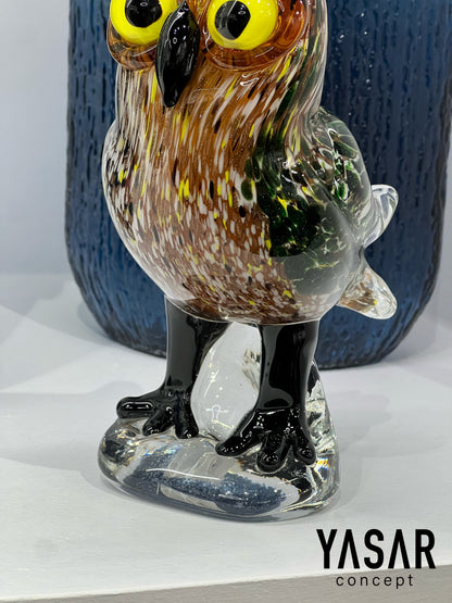 Crystowl Cam Dekoratif Obje