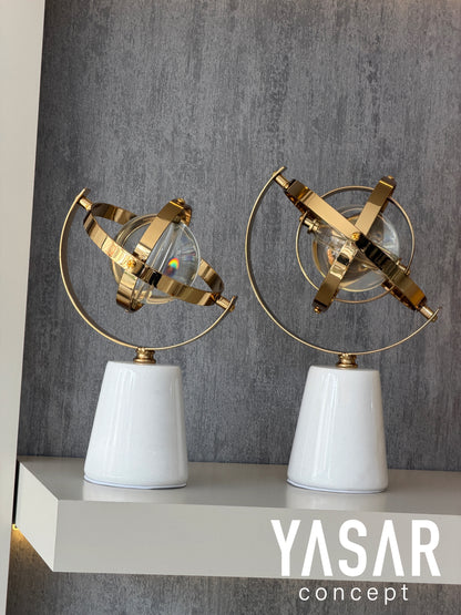 Spheron Mermer Kaideli Kristal Küre Set