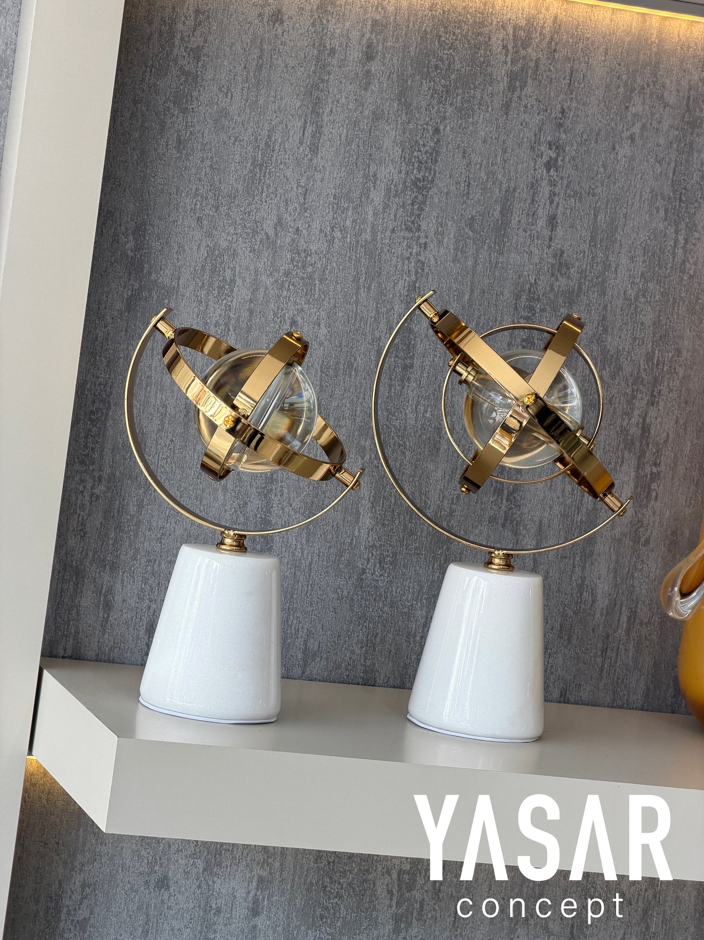 Spheron Mermer Kaideli Kristal Küre Set