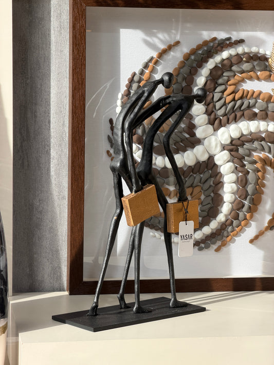 Motiva Metal Soyut İnsan Figürleri 27x46 Cm