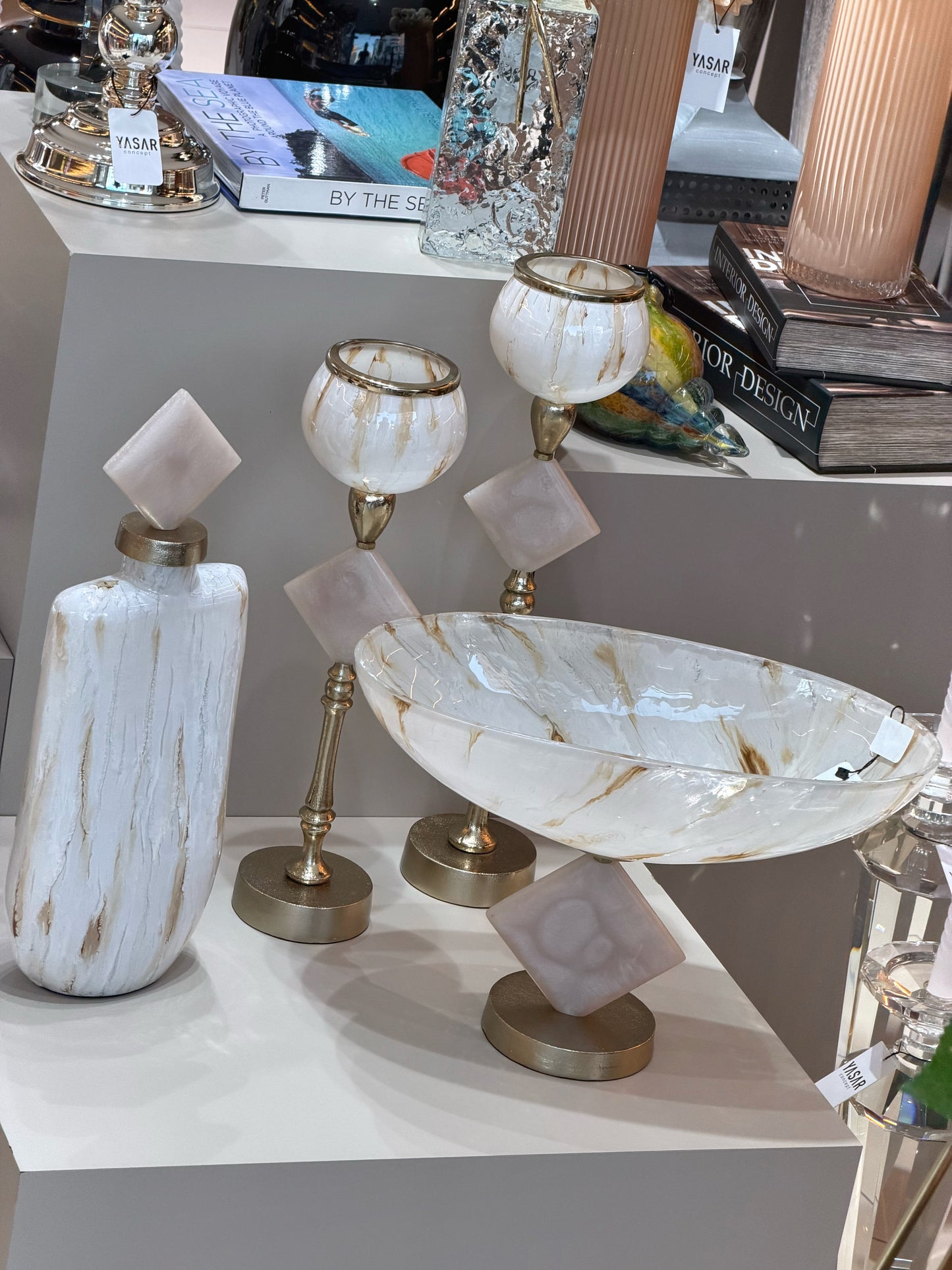 Marrone Cam Salon Seti