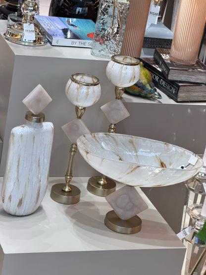 Marrone Cam Salon Seti