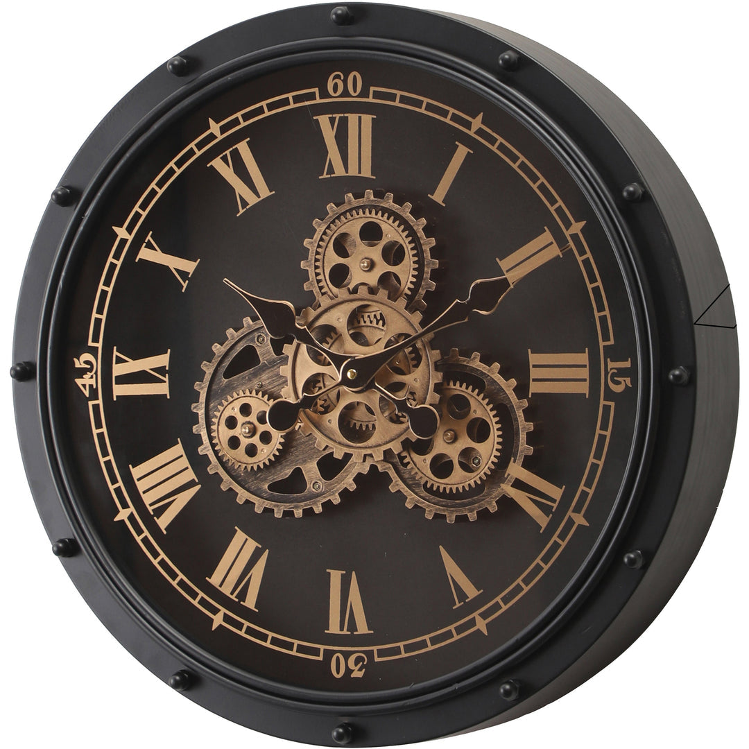 Darkroman Metal Çarklı Duvar Saati 50 Cm