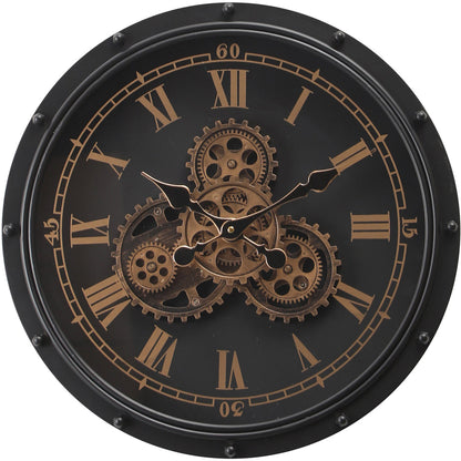 Darkroman Metal Çarklı Duvar Saati 50 Cm